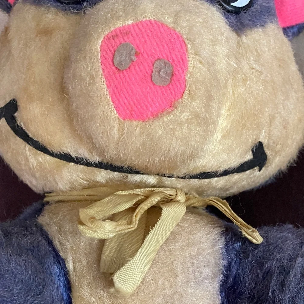 Adorable Plush Bear Toy - Blue and Tan - Picture 7 of 7